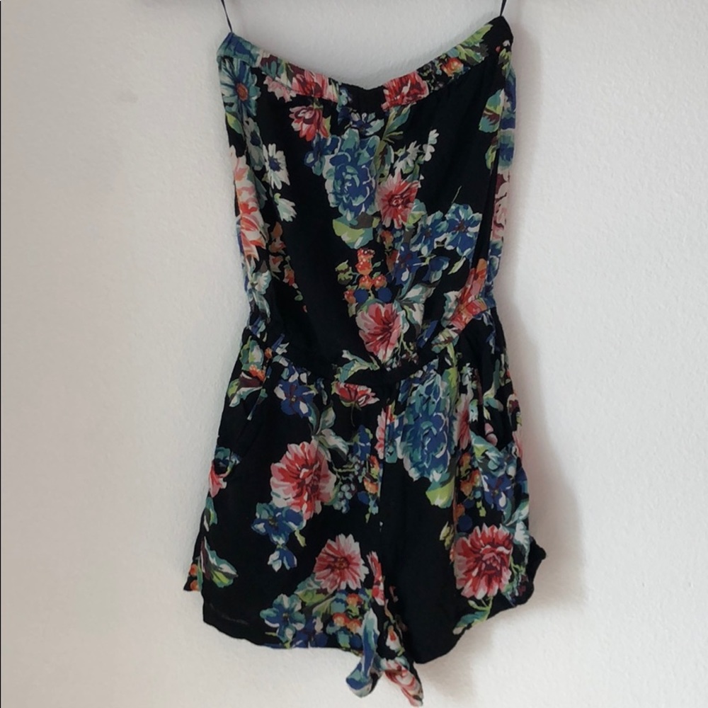 Floral Print Romper